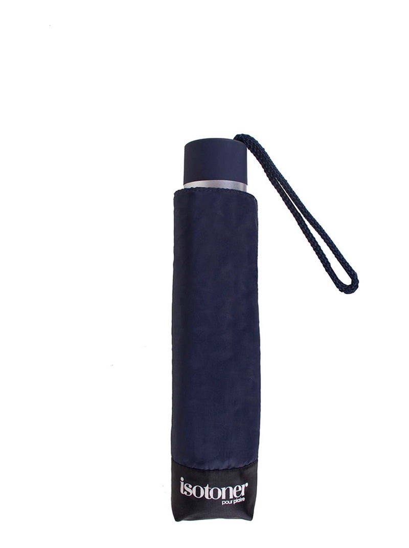 Parapluie solide, ultra déperlant, à ouverture/ fermeture manuelle femme Isotoner Bleu marine - Kiabi