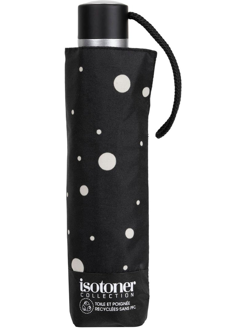 Parapluie solide, ultra déperlant, à ouverture/ fermeture manuelle femme Isotoner Noir Jaune - Kiabi