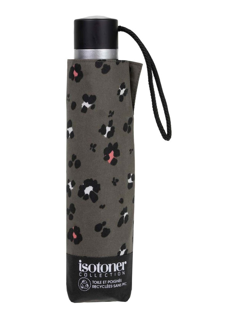 Parapluie solide, ultra déperlant, à ouverture/ fermeture manuelle femme Isotoner Noir Kaki Blanc - Kiabi