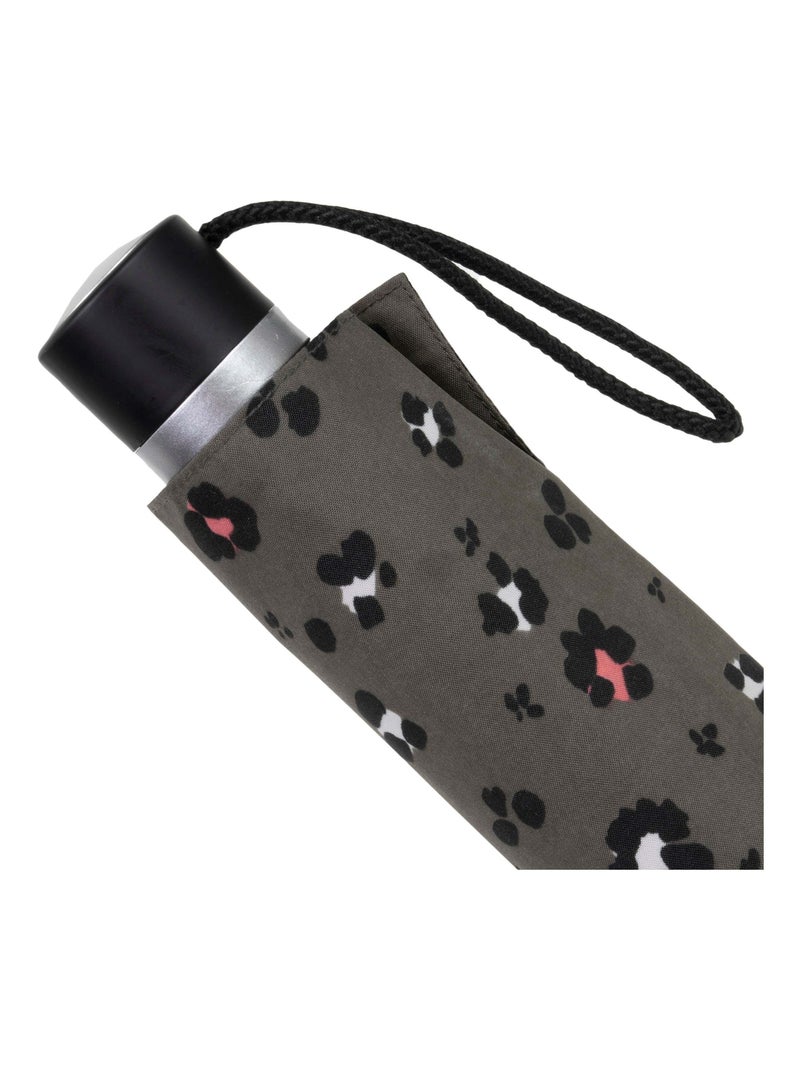Parapluie solide, ultra déperlant, à ouverture/ fermeture manuelle femme Isotoner Noir Kaki Blanc - Kiabi