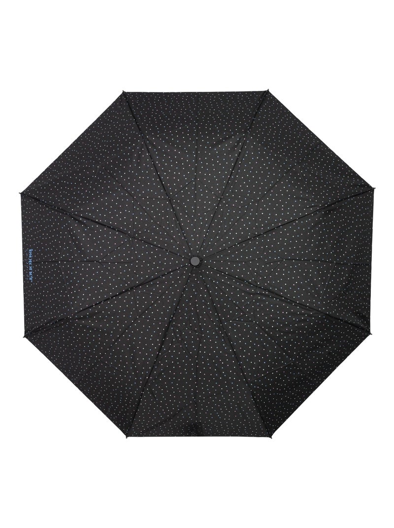 Parapluie solide, ultra déperlant, à ouverture/ fermeture manuelle femme Isotoner Noir Rose Bleu - Kiabi