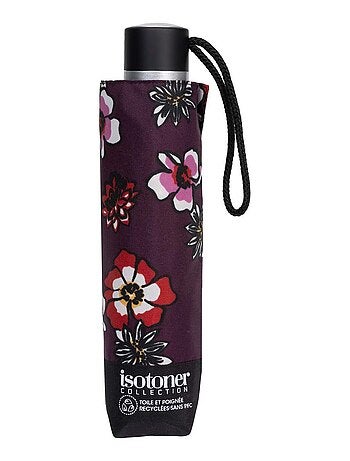 Parapluie solide, ultra déperlant, à ouverture/ fermeture manuelle femme Isotoner