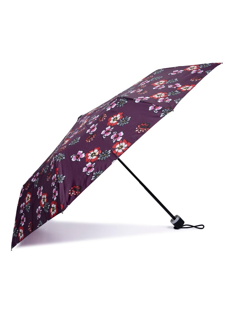Parapluie solide, ultra déperlant, à ouverture/ fermeture manuelle femme Isotoner Violet aubergine - Kiabi