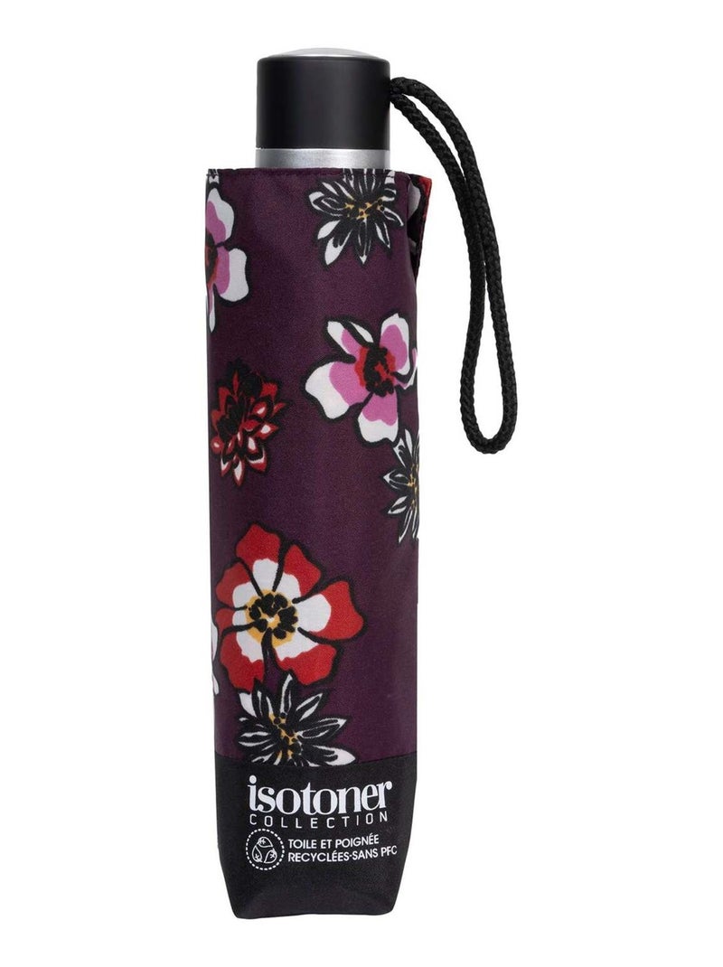 Parapluie solide, ultra déperlant, à ouverture/ fermeture manuelle femme Isotoner Violet aubergine - Kiabi