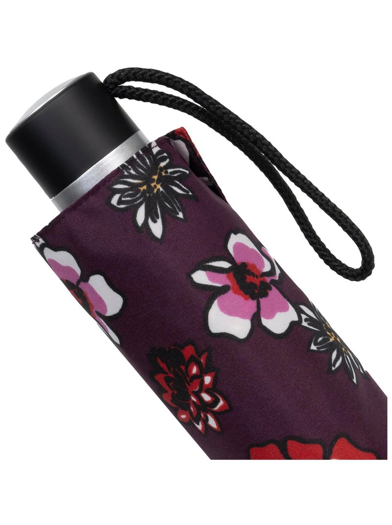 Parapluie solide, ultra déperlant, à ouverture/ fermeture manuelle femme Isotoner Violet aubergine - Kiabi