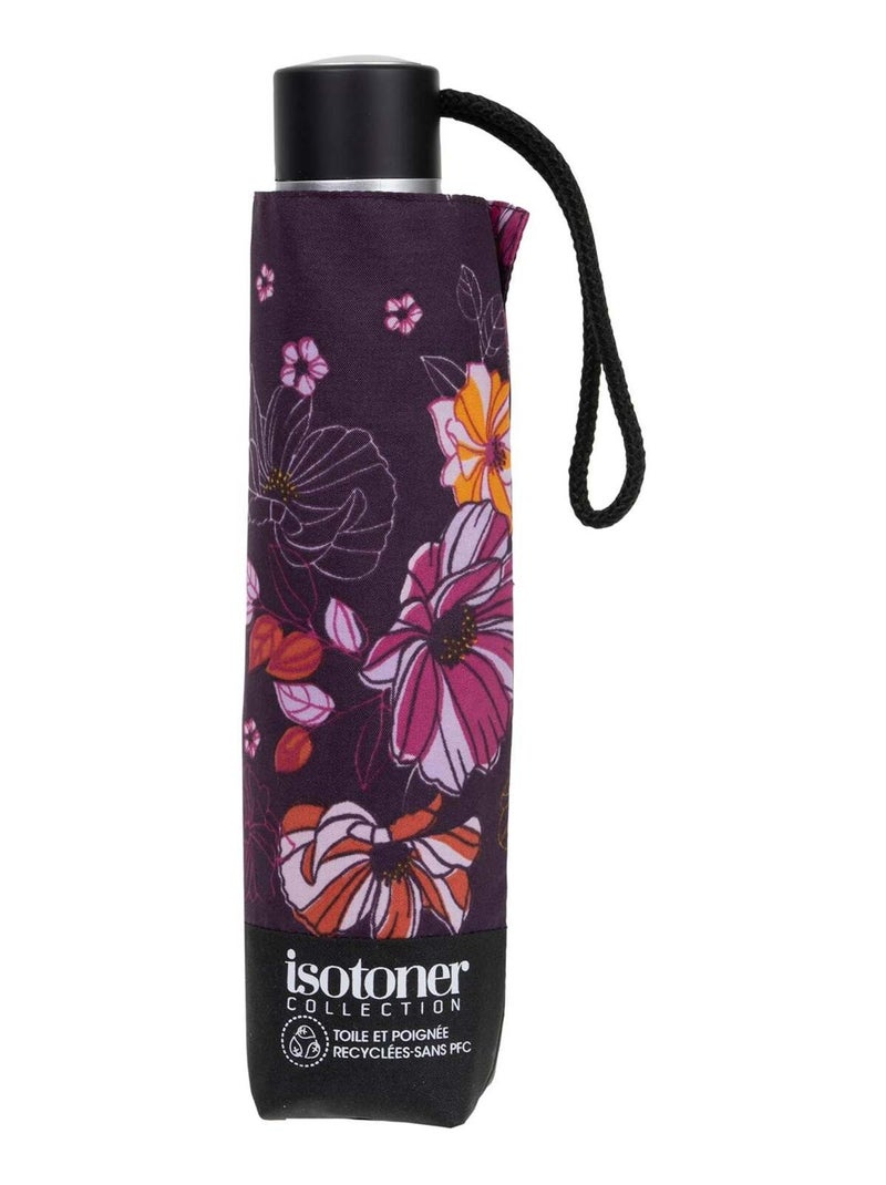 Parapluie solide, ultra déperlant, à ouverture/ fermeture manuelle femme Isotoner Violet figue - Kiabi