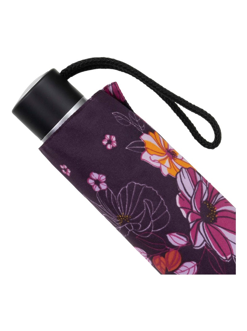 Parapluie solide, ultra déperlant, à ouverture/ fermeture manuelle femme Isotoner Violet figue - Kiabi