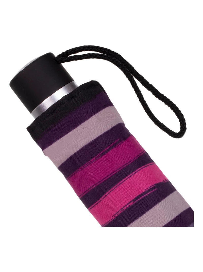 Parapluie solide, ultra déperlant, à ouverture/ fermeture manuelle Noir Violet clair Noir - Kiabi