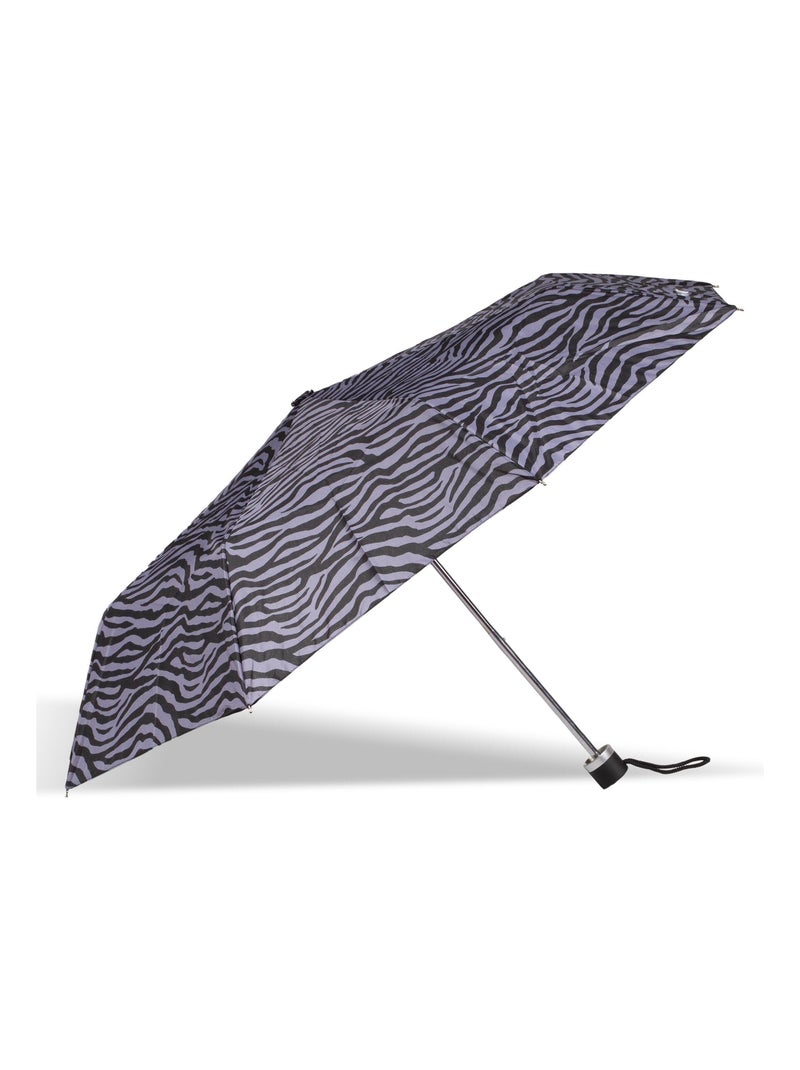 Parapluie solide, ultra déperlant, à ouverture/ fermeture manuelle Noir Violet - Kiabi