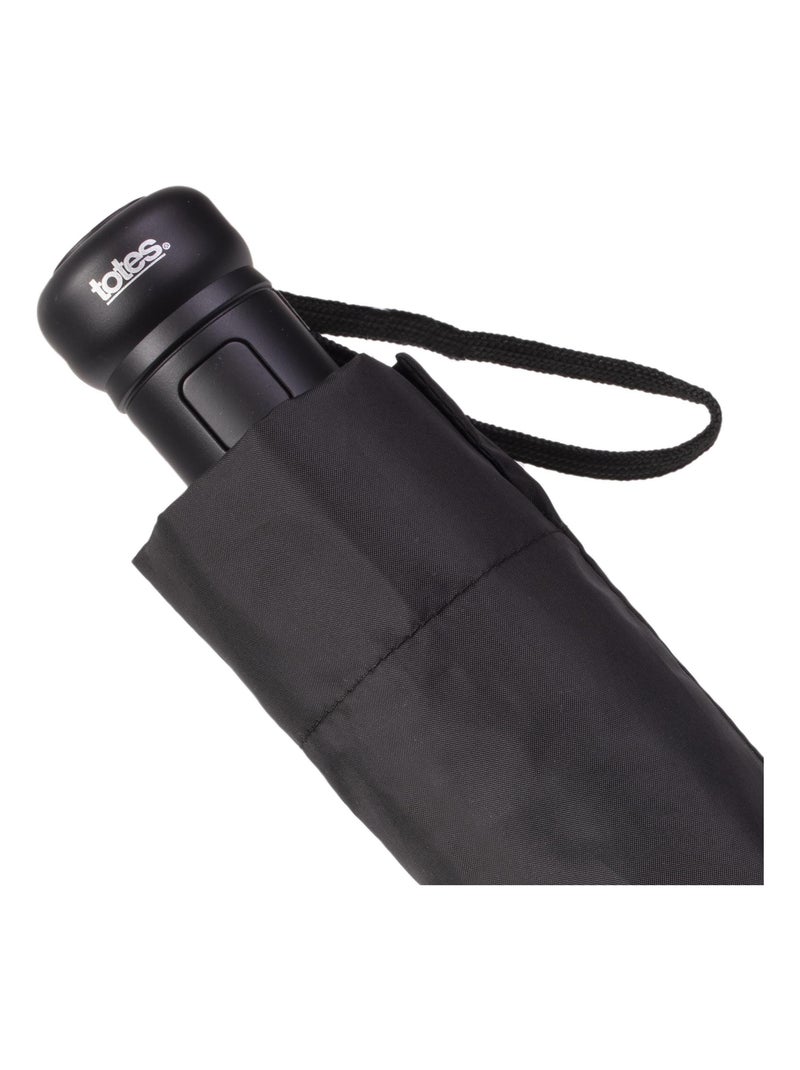 Parapluie solide, ultra déperlant, ouverture automatique homme Isotoner Noir - Kiabi
