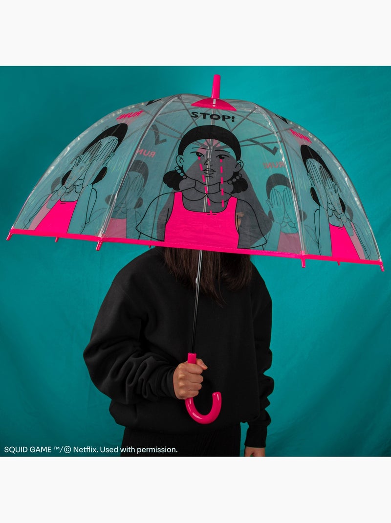 Parapluie Transparent 1, 2, 3, Soleil - Squid Game Rose - Kiabi