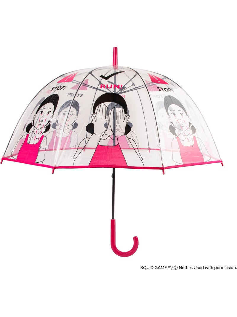 Parapluie Transparent 1, 2, 3, Soleil - Squid Game Rose - Kiabi
