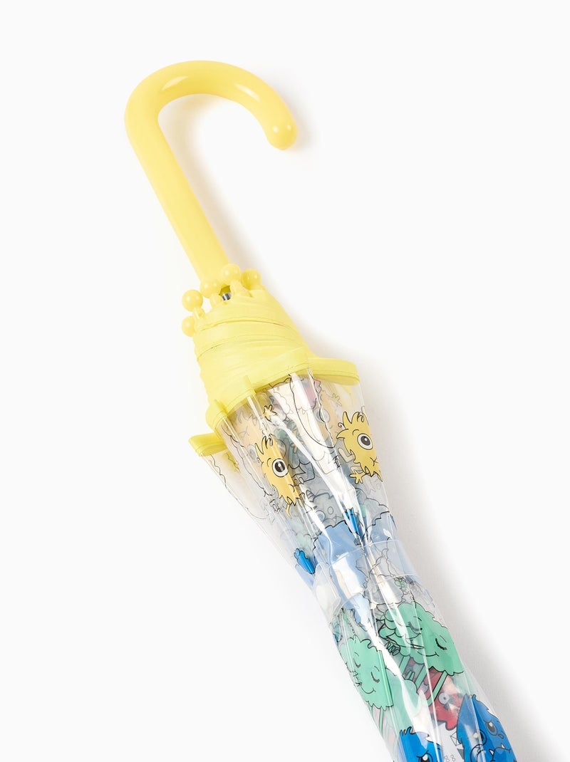 Parapluie Transparent avec Motif Jaune - Kiabi