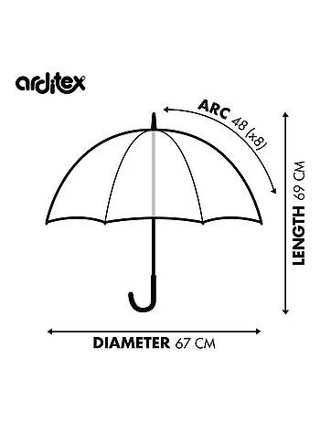 Parapluie Transparent FC Barcelone 67X69 cm
