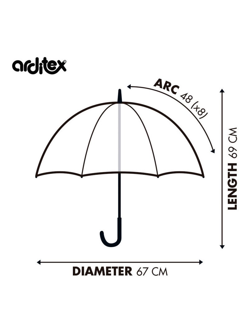 Parapluie Transparent FC Barcelone 67X69 cm Blanc Violet Gris - Kiabi