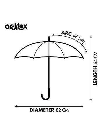 Parapluie Transparent FC Barcelone 82X64 cm