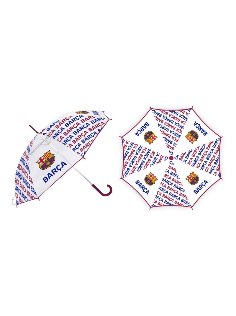 Parapluie Transparent FC Barcelone 82X64 cm Blanc Violet Gris - Kiabi