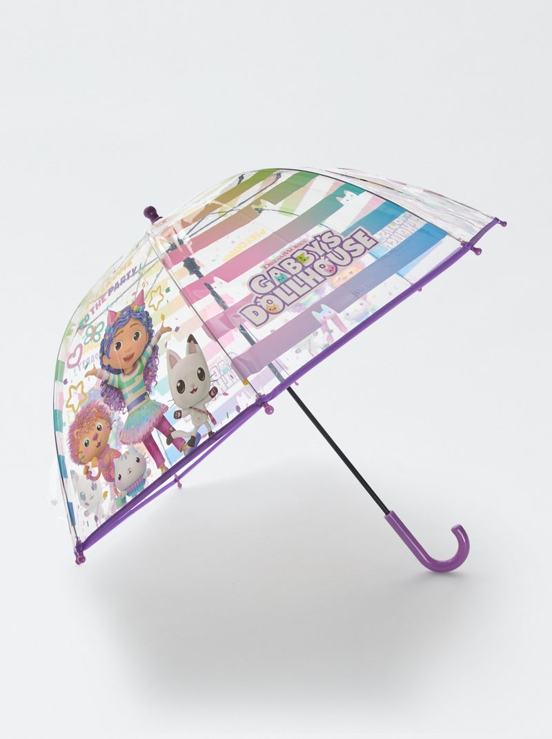 Parapluie transparent 'Gabby's dollhouse' Rose - Kiabi
