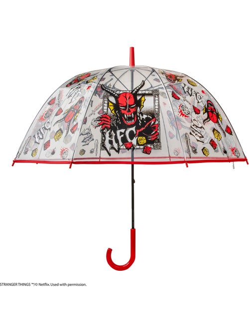 Parapluie Transparent Hellfire Club - Stranger Things - Kiabi Parapluie Transparent Hellfire Club - Stranger Things - Kiabi