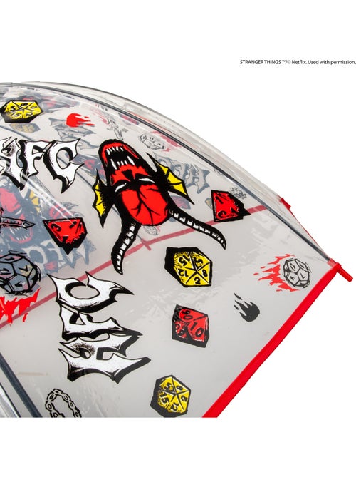 Parapluie Transparent Hellfire Club - Stranger Things - Kiabi Parapluie Transparent Hellfire Club - Stranger Things - Kiabi