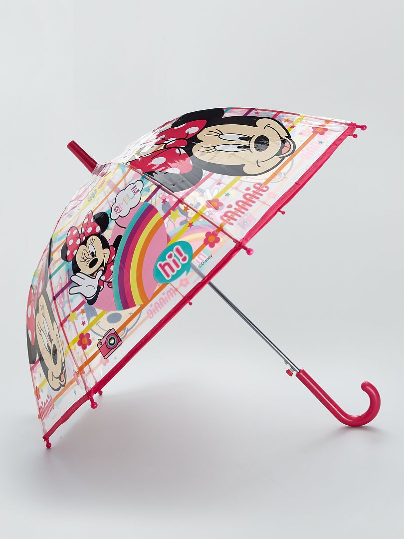 Parapluie transparent imprimé Minnie' rose - Kiabi