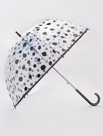 Parapluie transparent imprimé