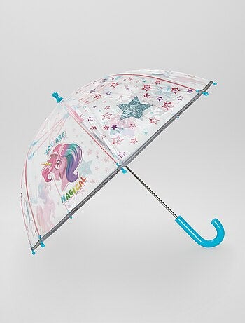 Parapluie transparent 'Licorne'