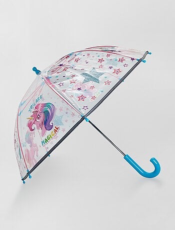 Parapluie transparent 'licorne' - Kiabi