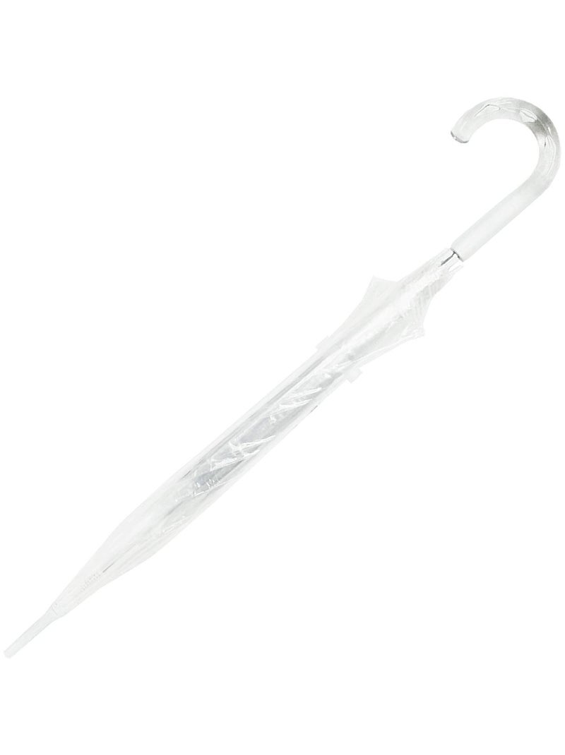 Parapluie transparent, long et automatique SMATI Blanc - Kiabi