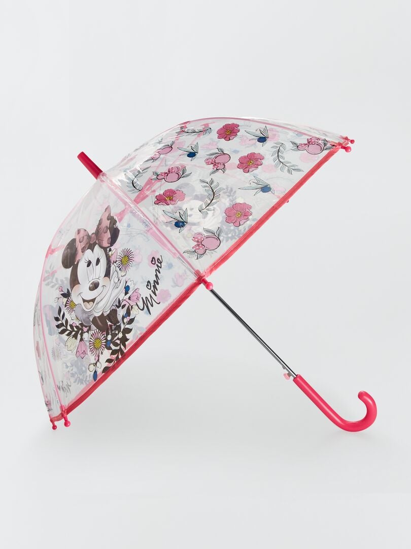 Parapluie transparent 'Minnie' Rose - Kiabi