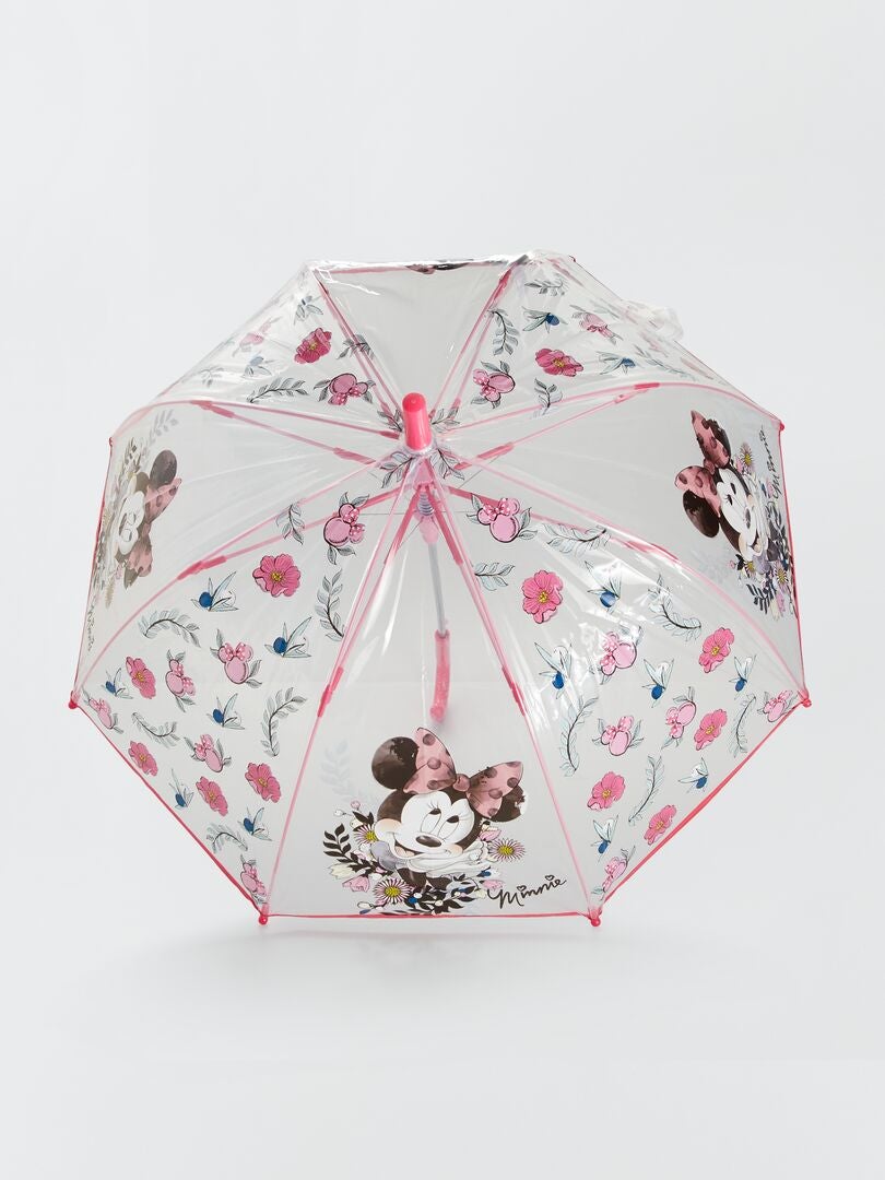 Parapluie transparent 'Minnie' Rose - Kiabi