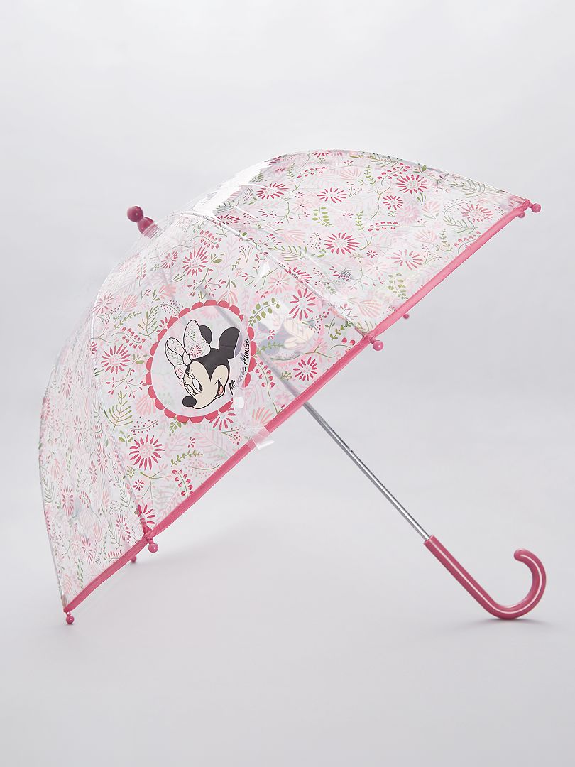 Parapluie transparent 'Minnie' rose - Kiabi