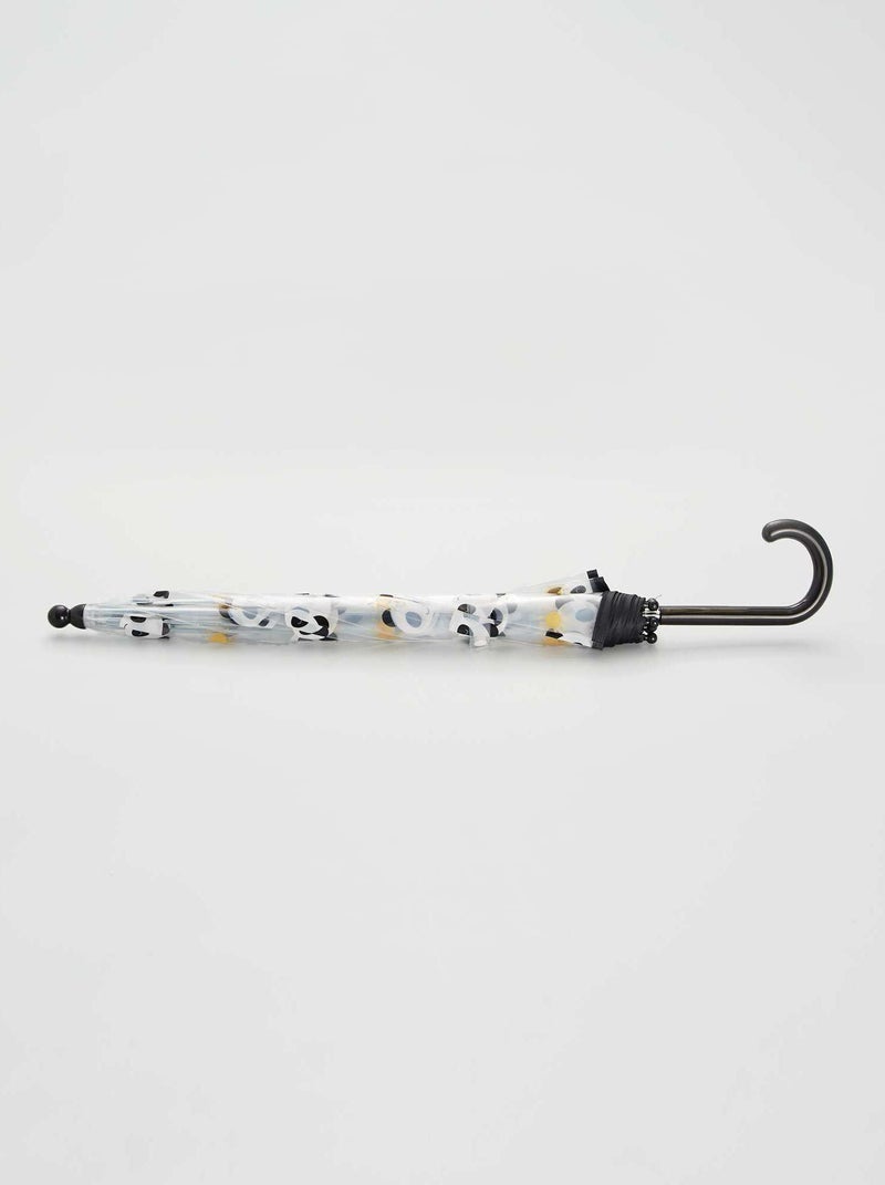 Parapluie transparent 'Panda' noir - Kiabi