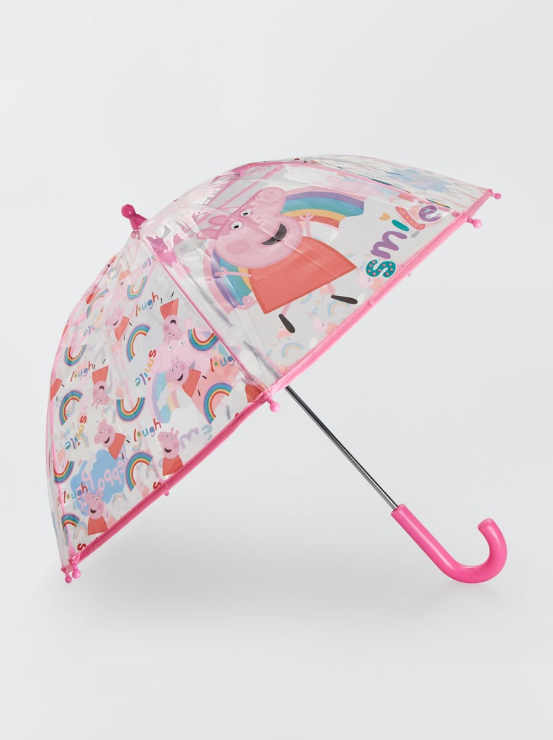 Parapluie transparent 'Peppa Pig' Rose - Kiabi