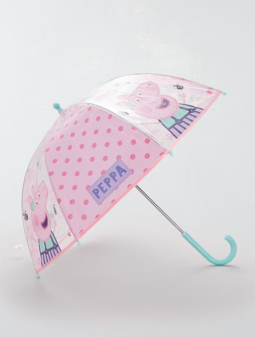 Parapluie transparent 'Peppa Pig'                             rose 
