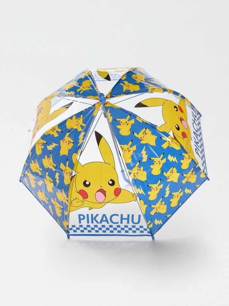 Parapluie transparent 'Pikachu' Bleu - Kiabi