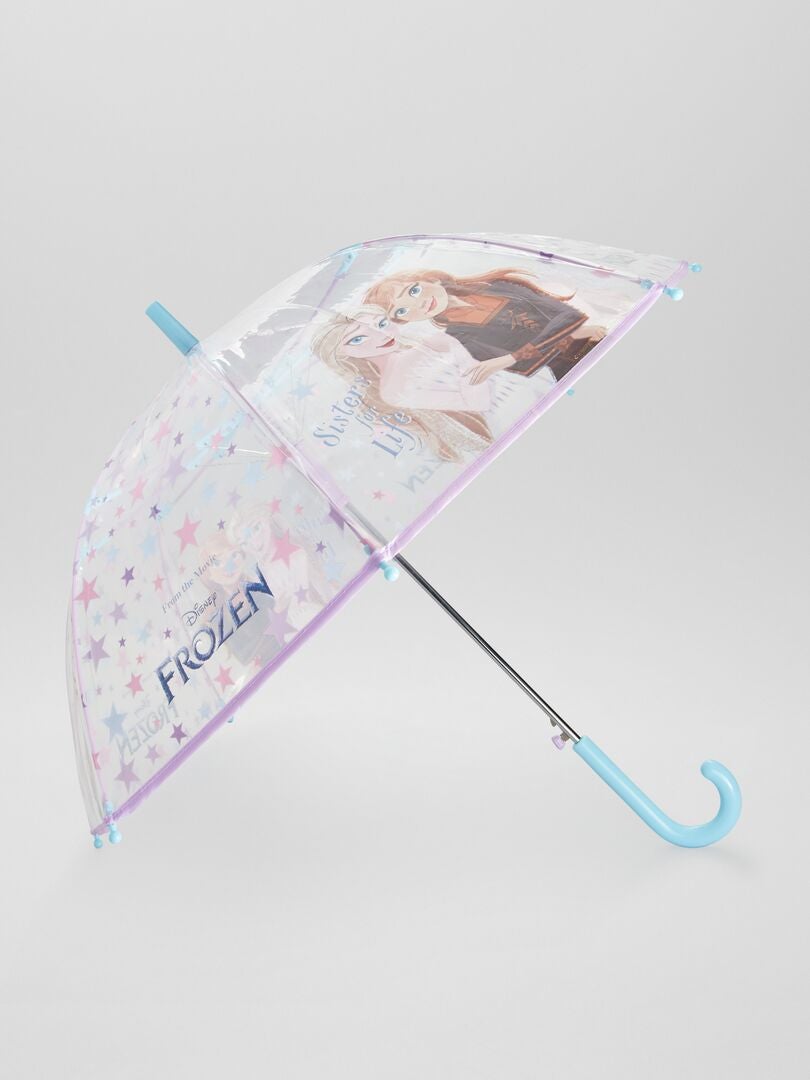 Parapluie transparent 'Reine des Neiges' transparent - Kiabi