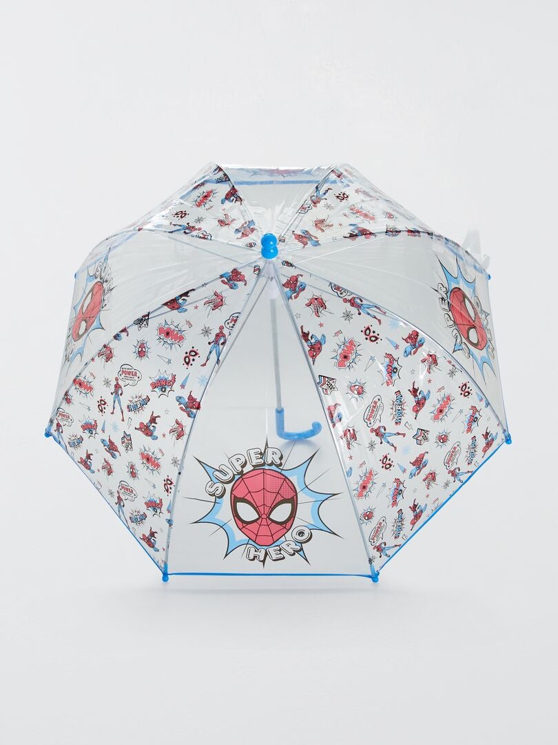 Parapluie transparent 'Spider-Man' Rouge/Bleu - Kiabi