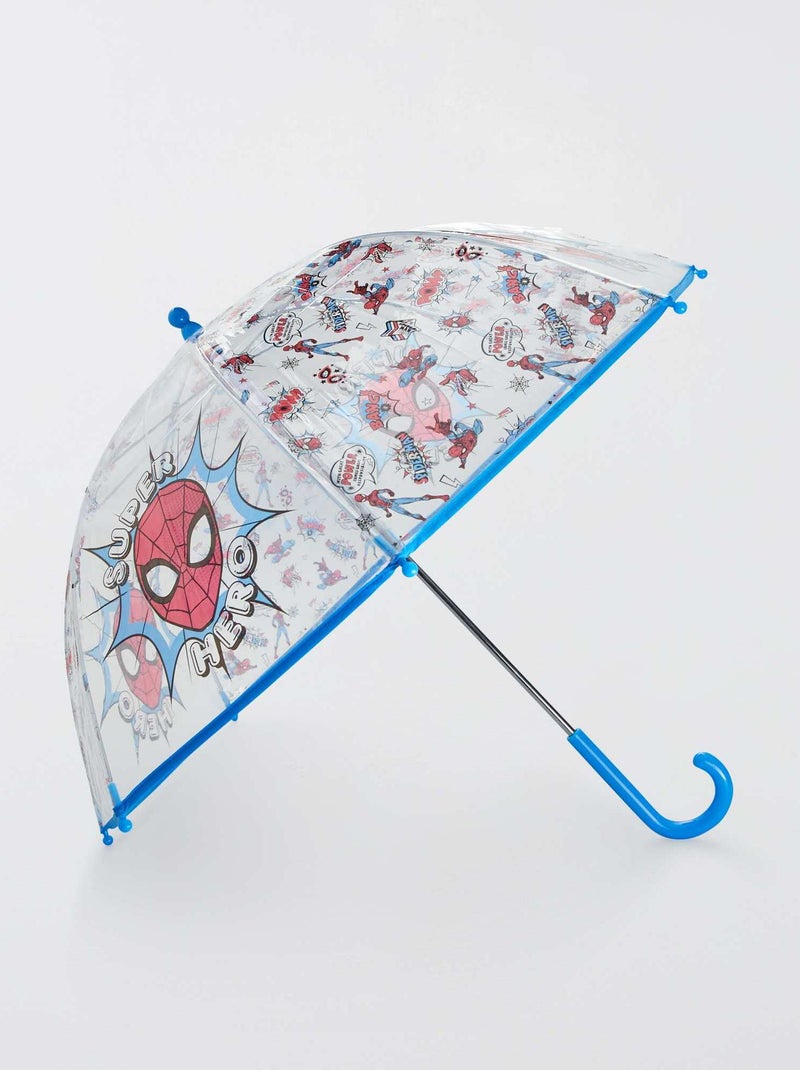 Parapluie transparent 'Spider-Man' Rouge/Bleu - Kiabi