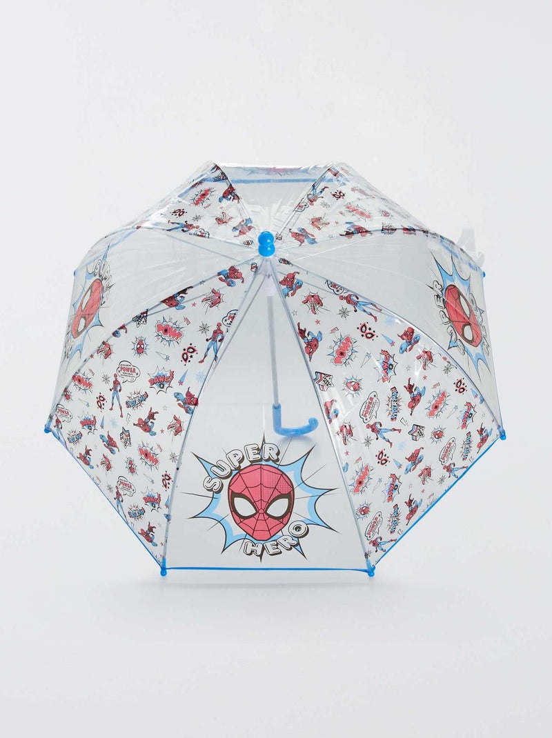 Parapluie transparent 'Spider-Man' Rouge/Bleu - Kiabi