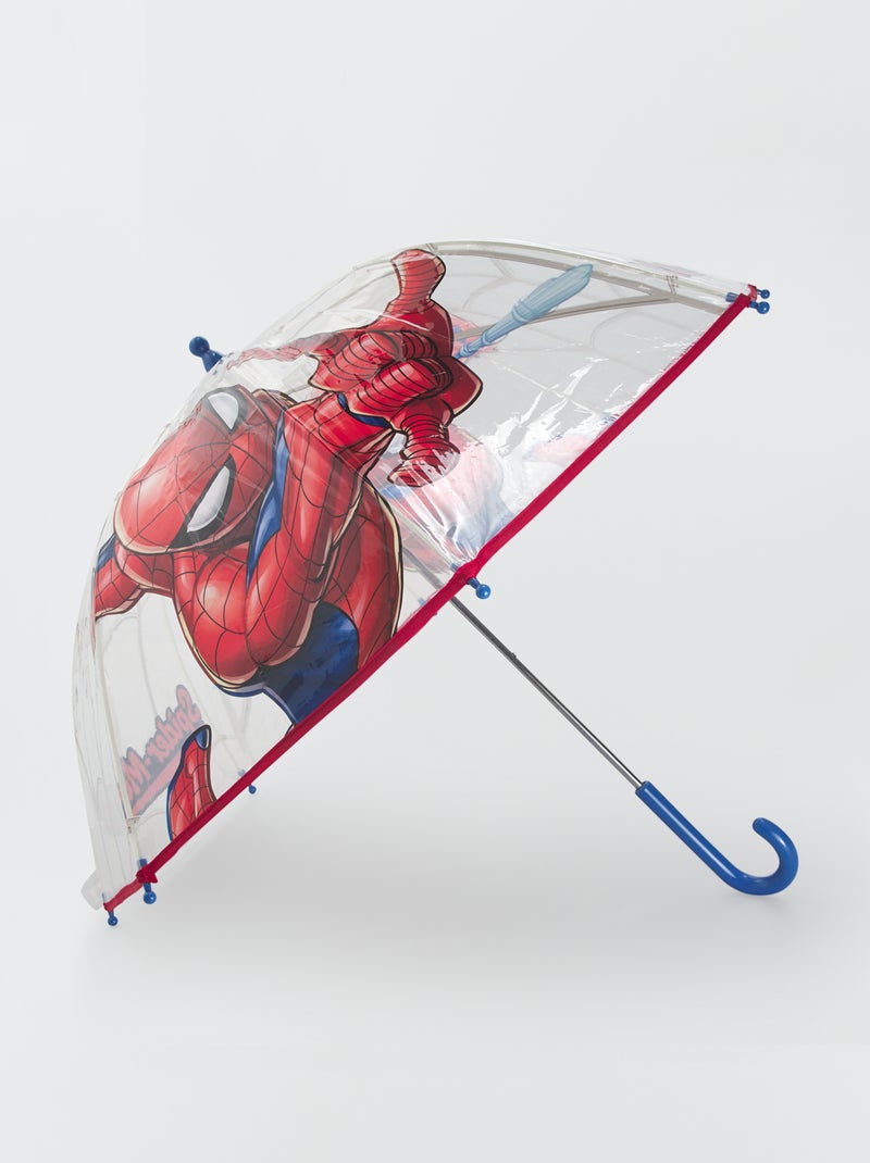 Parapluie transparent 'Spiderman' Rouge - Kiabi