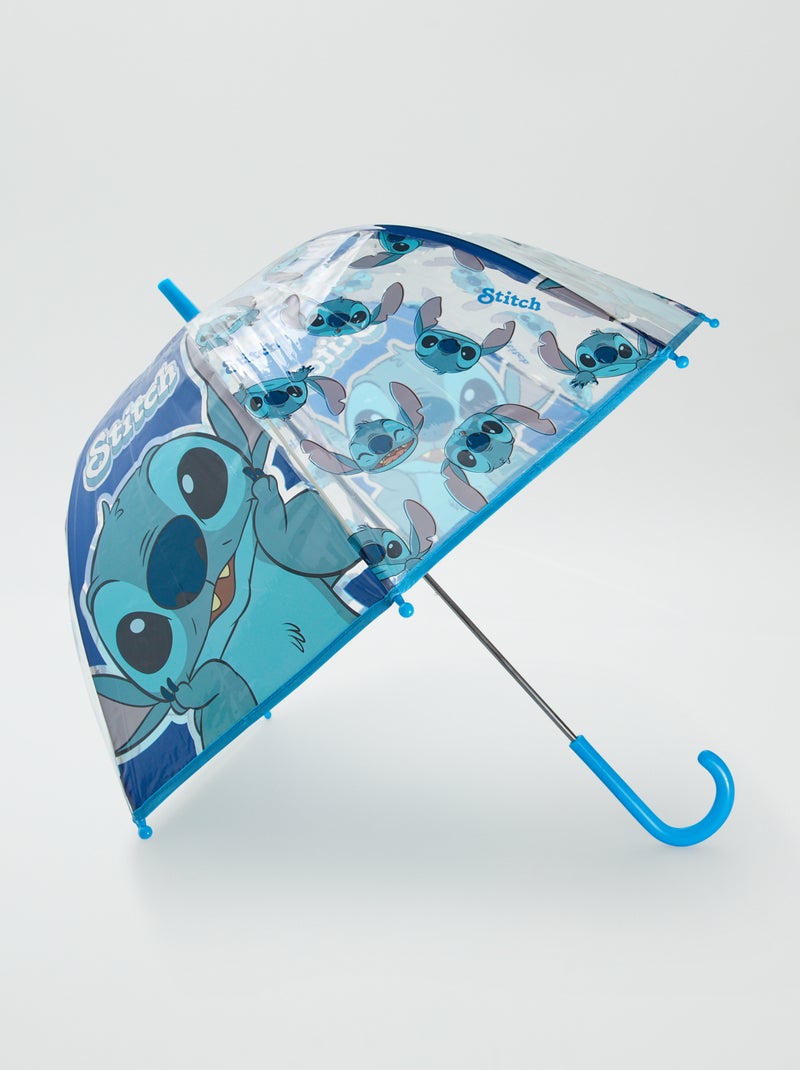 Parapluie transparent 'Stitch' 'Disney' Bleu - Kiabi