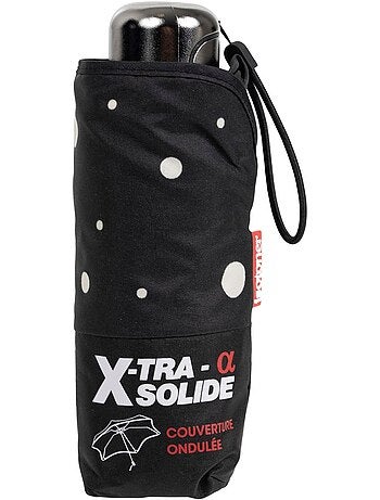 Parapluie X-TRA SOLIDE ALPHA mini 17,5 cm ouverture manuelle , compact, femme Isotoner