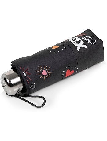 Parapluie X-TRA SOLIDE ALPHA mini 17,5 cm ouverture manuelle , compact, femme Isotoner
