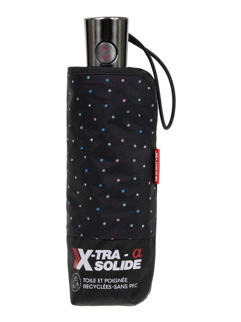 Parapluie X-tra Solide anti-retournement, 28cm, ultra déperlant, femme Isotoner Noir Rose Bleu - Kiabi