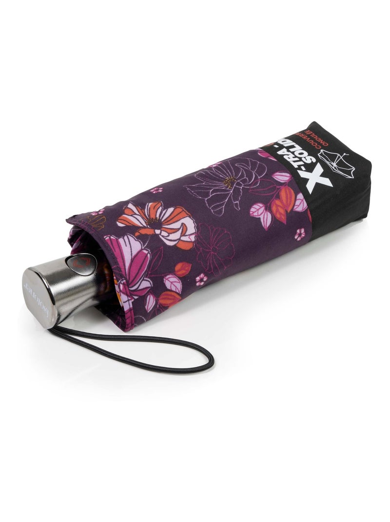 Parapluie x-tra solide anti-retournement, déperlant, ouverture/fermeture auto femme Isotoner Violet aubergine - Kiabi