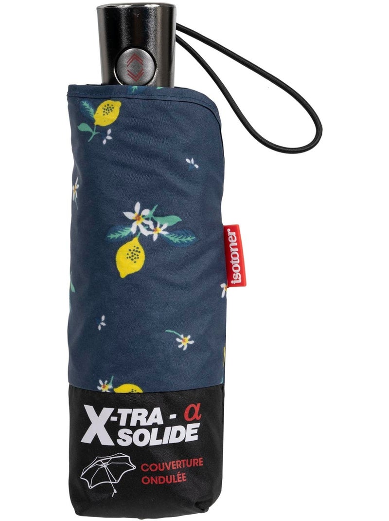 Parapluie x-tra solide anti-retournement, ouverture/fermeture automatique, femme Isotoner Bleu Jaune - Kiabi