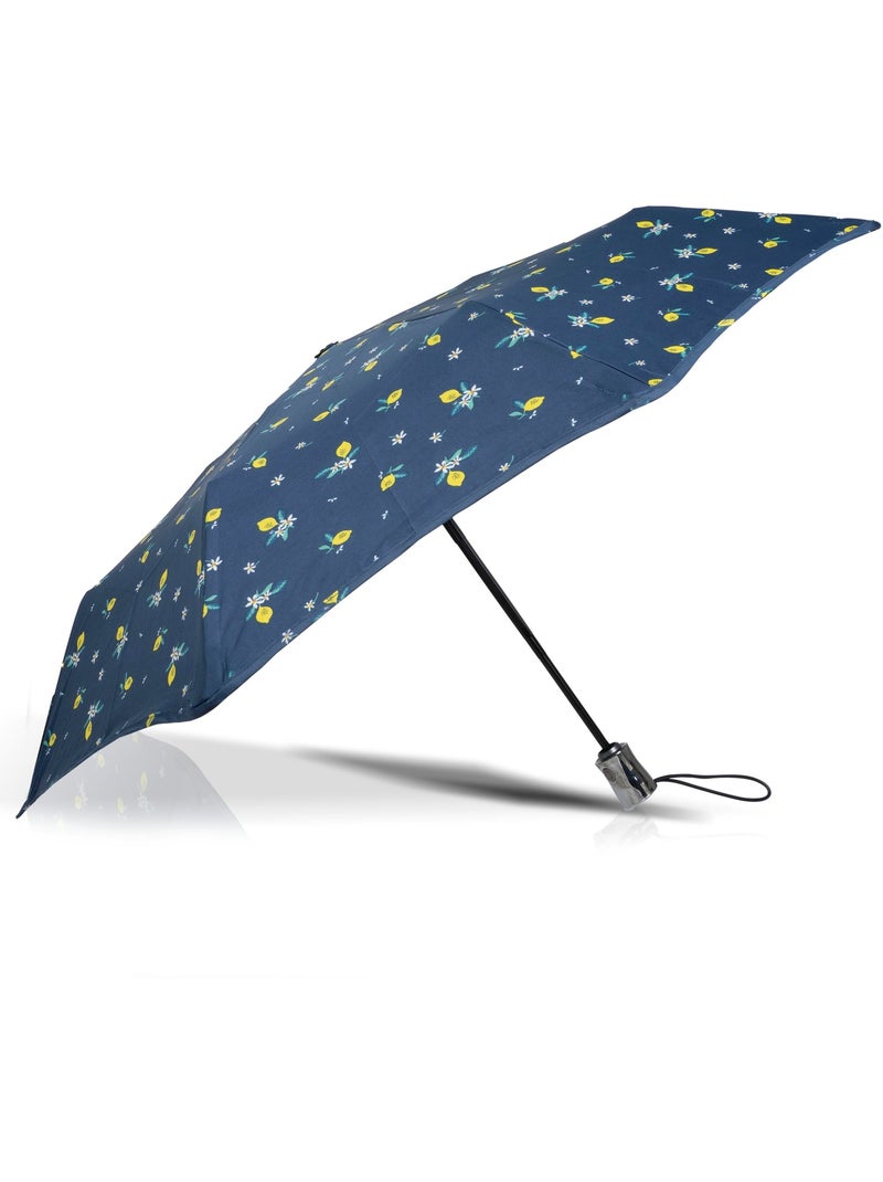 Parapluie x-tra solide anti-retournement, ouverture/fermeture automatique, femme Isotoner Bleu Jaune - Kiabi
