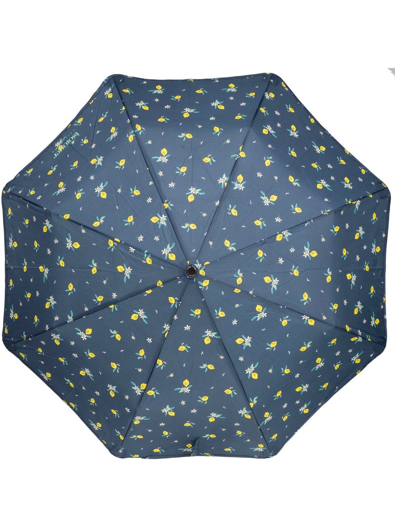 Parapluie x-tra solide anti-retournement, ouverture/fermeture automatique, femme Isotoner Bleu Jaune - Kiabi