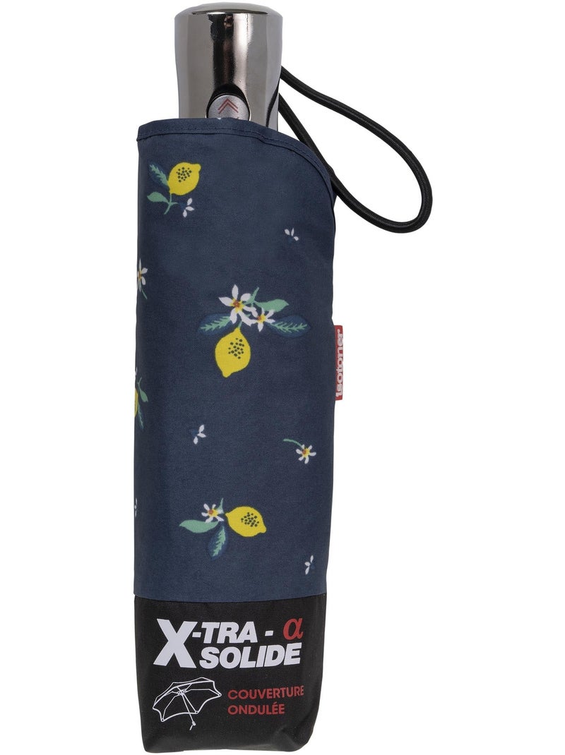 Parapluie x-tra solide anti-retournement, ouverture/fermeture automatique, femme Isotoner Bleu Jaune - Kiabi